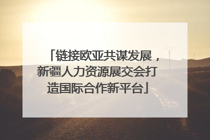 链接欧亚共谋发展，新疆人力资源展交会打造国际合作新平台