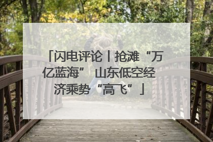 闪电评论丨抢滩“万亿蓝海” 山东低空经济乘势“高飞”