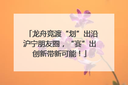 龙舟竞渡“划”出沿沪宁朋友圈，“赛”出创新带新可能！