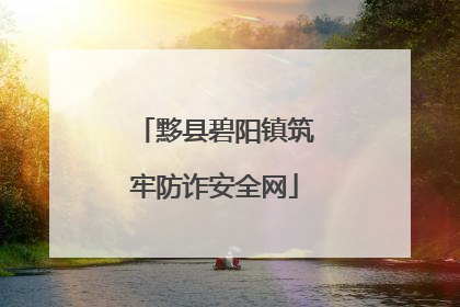 黟县碧阳镇筑牢防诈安全网