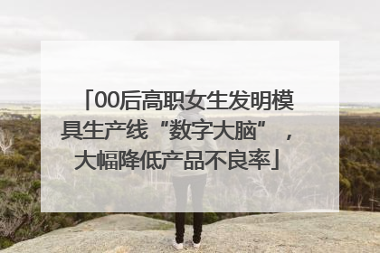00后高职女生发明模具生产线“数字大脑”，大幅降低产品不良率