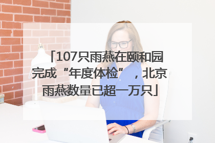 107只雨燕在颐和园完成“年度体检”，北京雨燕数量已超一万只