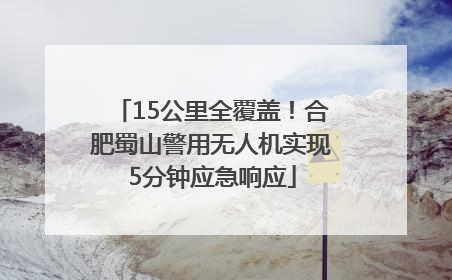 15公里全覆盖！合肥蜀山警用无人机实现5分钟应急响应