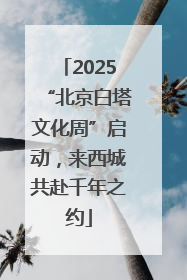 2025“北京白塔文化周”启动，来西城共赴千年之约