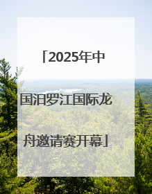 2025年中国汨罗江国际龙舟邀请赛开幕