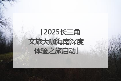 2025长三角文旅大咖海南深度体验之旅启动