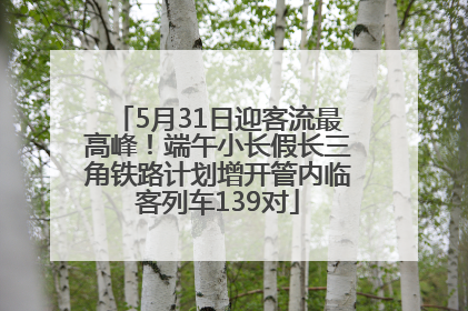 5月31日迎客流最高峰！端午小长假长三角铁路计划增开管内临客列车139对