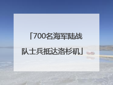 700名海军陆战队士兵抵达洛杉矶