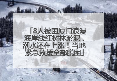 8人被困厦门浪漫海岸线红树林淤泥，潮水还在上涨！当地紧急救援全部脱困